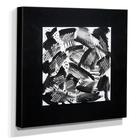 Quadro De Pintura Preto E Branco 70x70cm-0879