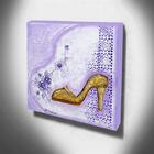 Quadro De Pintura Sapatinho 40x40cm-1186