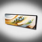 Quadro De Pintura Tulipas Azuis 40x105cm-1440