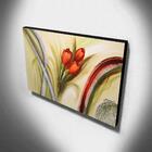 Quadro De Pintura Tulipas Vermelhas 60x105cm-1456