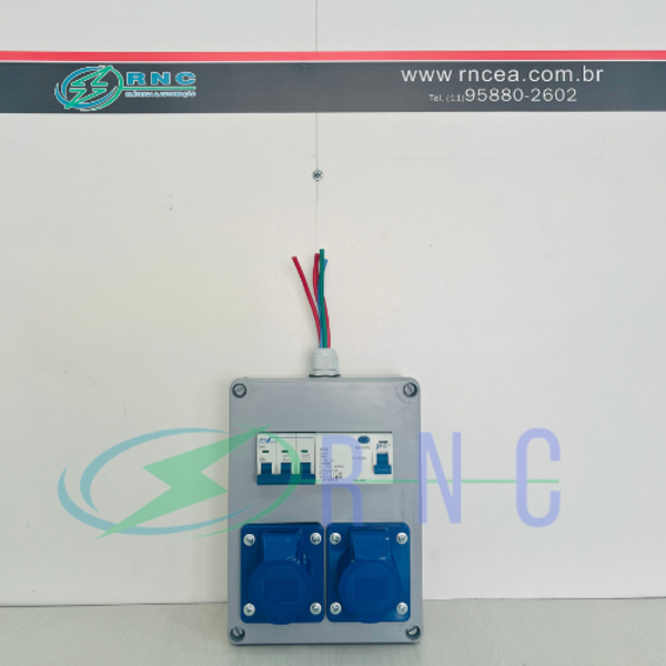 Quadro De Tomadas Robo Tripolar Com Idr Canteiro De Obras Ele