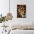 Quadro De Vidro Decorativo Grande Religioso Leão De Judá Para