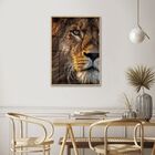 Quadro De Vidro Decorativo Grande Religioso Leão De Judá Para