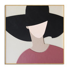 Quadro Decor A Dama Com Chapeu