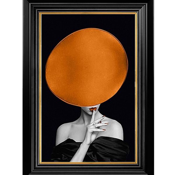 Quadro Decor A Dama E O Chapeu 1 Leroy Merlin