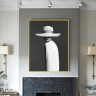 Quadro Decor A Mulher E O Chapéu Branco