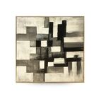 Quadro Decor Abstrato 3 Tons Cinza