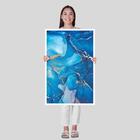 Quadro Decor Abstrato Az Com Dourado 09 60x90x2,8 Luven Bra