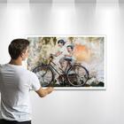 Quadro Decor Aquarela Crianças Na Bic 08 90x60x2,8 Luven Bra