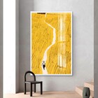 Quadro Decor Caminho No Campo Dourado