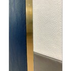 Quadro Decor Colagem Formas Geométricas Couro Marsala 2