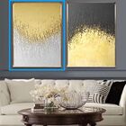 Quadro Decor Coleção Abstrato Areia Dourada