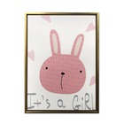 Quadro Decor Coleção Pelucias Femininas Rosê 03