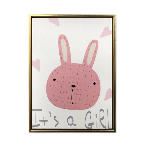 Quadro Decor Coleção Pelucias Femininas Rosê 03