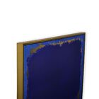 Quadro Decor Ensaio Dourado Em Azul