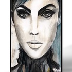 Quadro Decor Esboço Feminino Realista