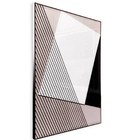 Quadro Decor Geometria Em Preto E Branco 1