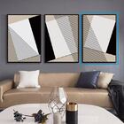 Quadro Decor Geometria Em Preto E Branco 1