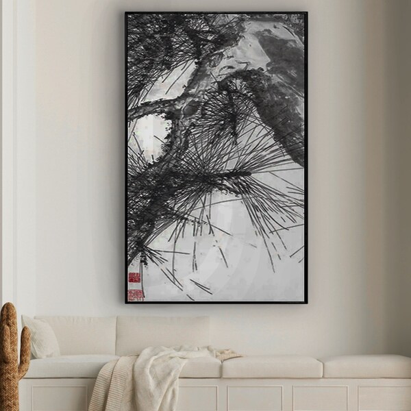 Quadro Decor Inverno Preto E Branco 2