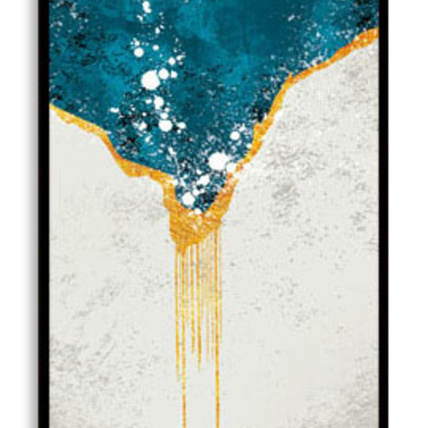 Quadro Decor Kit Abstrato Mar Sobre Neve B