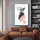 Quadro Decor Linhas Sobre Dois Tons