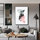 Quadro Decor Linhas Sobre Dois Tons