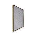 Quadro Decor Mandala Relevo Branco
