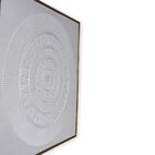 Quadro Decor Mandala Relevo Branco