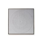 Quadro Decor Mandala Relevo Branco