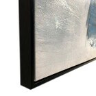 Quadro Decor Névoa Branca E Azul Abstrata