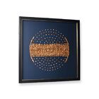 Quadro Decor Pedras Ouro 3d