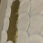 Quadro Decor Pétalas Contraste Dourado 3d