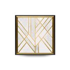 Quadro Decor Retas Transversas Douradas