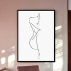 Quadro Decor Silhueta Em Linhas