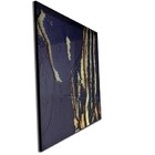 Quadro Decor Veios Dourados Sobre Preto