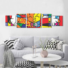 Quadro Decoração Romero Britto The Hug