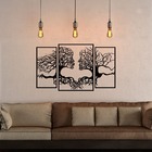 Quadro Decoração Rosto Casal Vazado Raízes Para Quarto Sala -