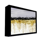 Quadro Decorativo 100x70 Cm Abstrato 011 Com Moldura Laqueada