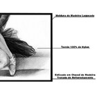 Quadro Decorativo 100x70 Cm Bailarina 033 Com Moldura Laquead
