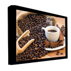 Quadro Decorativo 100x70 Cm Café 025 Com Moldura Laqueada Pre