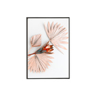 Quadro Decorativo 100x70 Cm Flor 021 Com Moldura Laqueada Pre