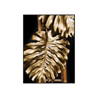 Quadro Decorativo 100x70 Cm Folha 049 Com Moldura Laqueada Pr