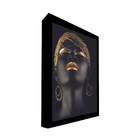 Quadro Decorativo 100x70 Cm Mulher 006 Com Moldura Laqueada P