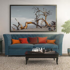 Quadro Decorativo 100x70 Cm Paisagem 023 Com Moldura Laqueada