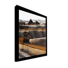 Quadro Decorativo 100x70 Cm Paisagem 046 Com Moldura Laqueada