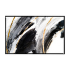 Quadro Decorativo 135x135 Cm Abstrato 037 Com Moldura Laquead