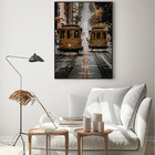 Quadro Decorativo 135x135 Cm Bonde 050 Com Moldura Laqueada P