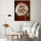 Quadro Decorativo 135x135 Cm Dente De Leão 007 Com Moldura La