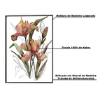 Quadro Decorativo 135x135 Cm Flor 019 Com Moldura Laqueada Pr