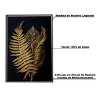 Quadro Decorativo 135x135 Cm Folha 001 Com Moldura Laqueada P